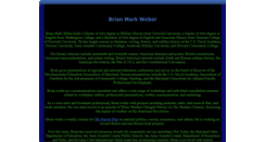 Desktop Screenshot of brianmarkweber.com